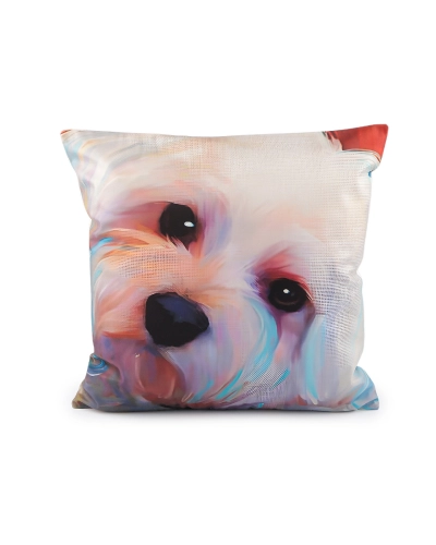Sametový povlak na polštář pes, kočka 45x45 cm - 1 ks | Mimib