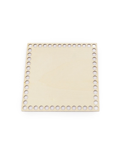 Dřevěné dno na háčkování / výrobu košíků 15x15 cm - 1 ks | Mimib