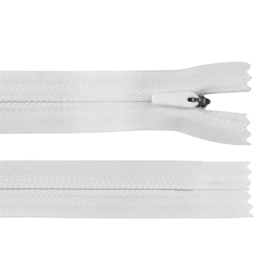 Spirálový zip skrytý No 3 délka 25 cm na outdoorové oděvy a doplňky, semi-autolock - 1 ks | Mimib