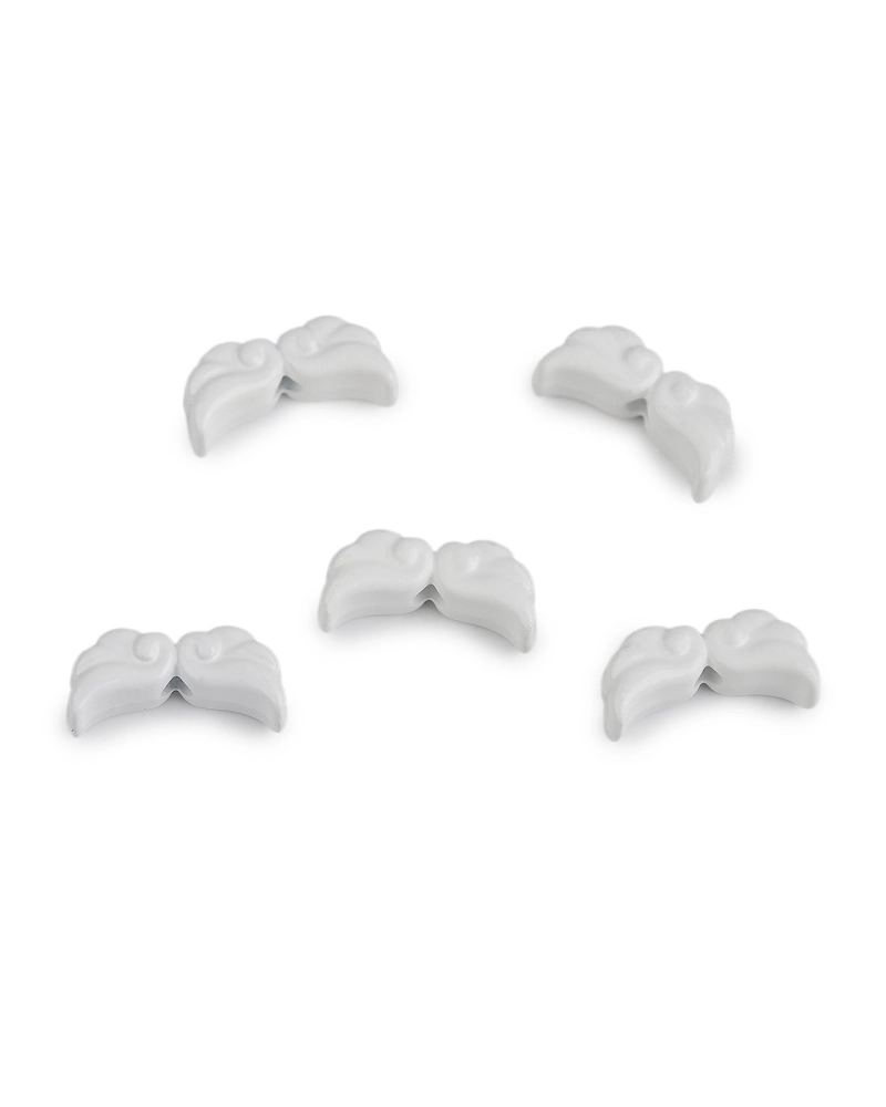 Ozdobný díl andělská křídla lakovaná 6x12 mm - 5 ks | Mimib