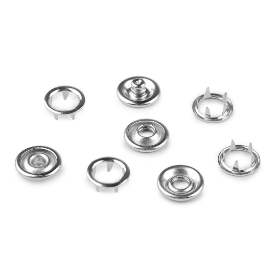Knoflíky stiskací Roland Baby Ø11 mm na silné látky, sypané - 500 sada | Mimib