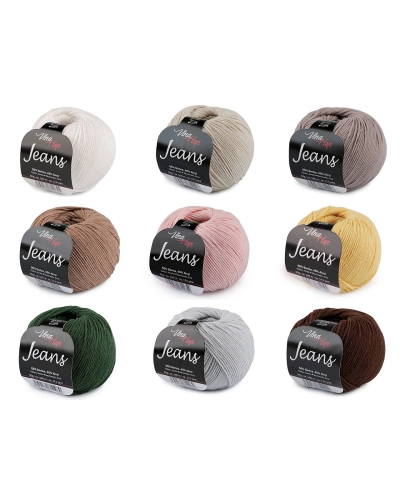 Pletací příze Jeans 50 g - 1 ks | Mimib