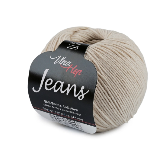 Pletací příze Jeans 50 g - 1 ks | Mimib