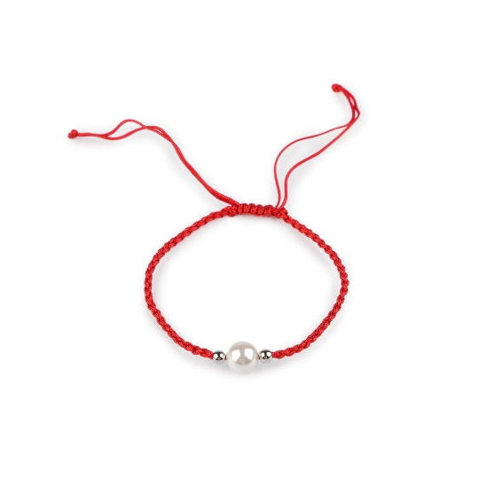 Náramek shamballa s perlou - 1 ks | Mimib