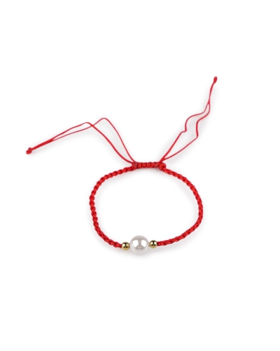 Náramek shamballa s perlou - 1 ks | Mimib