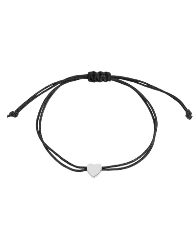 Náramek shamballa srdce z nerezové oceli - 1 ks | Mimib