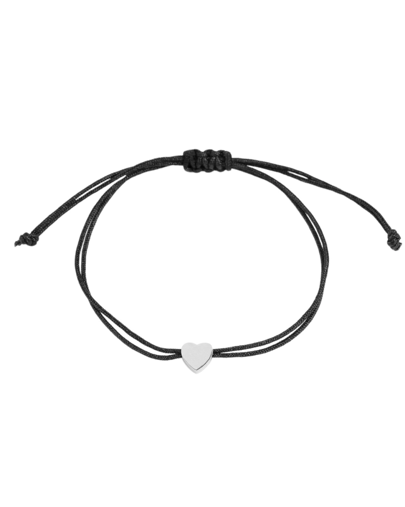 Náramek shamballa srdce z nerezové oceli - 1 ks | Mimib