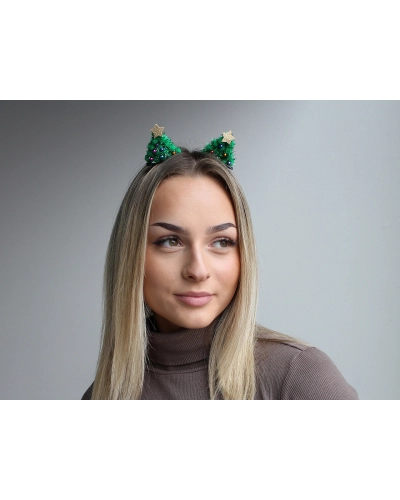 Párty sponky do vlasů vánoční stromeček - 1 pár | Mimib