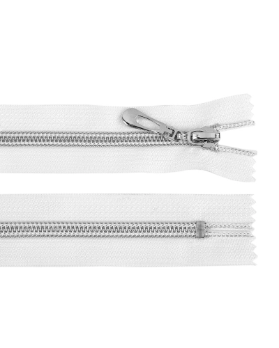 Spirálový zip No 7 délka 18 cm se stříbrnými zoubky - 1 ks | Mimib