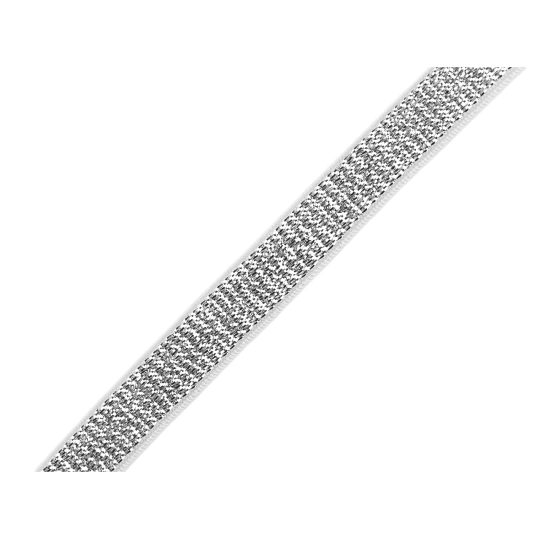 Pruženka brokátová / ramínková šíře 10 mm s lurexem - 13.5 m | Mimib