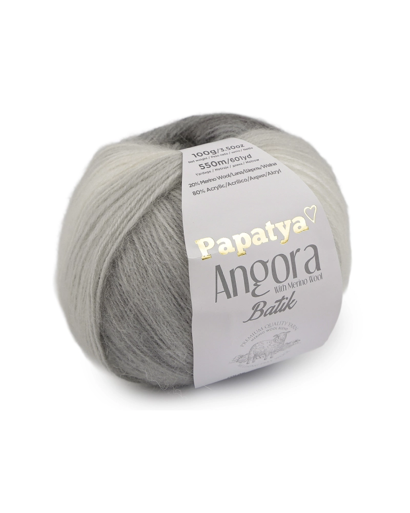 Pletací příze Papatya Angora Batik 100 g - 1 ks | Mimib