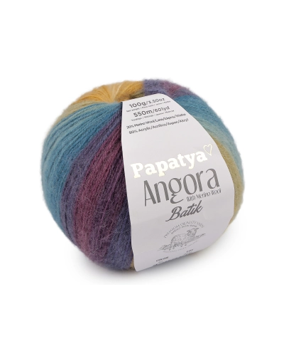 Pletací příze Papatya Angora Batik 100 g - 1 ks | Mimib