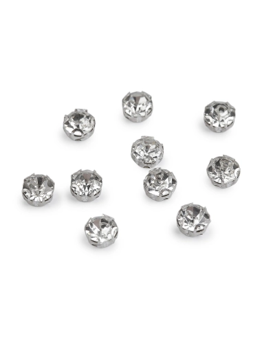 Našívací šatony / štras v pouzdře / kotlíku Ø6, 7, 8 mm - 10 ks | Mimib