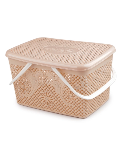 Plastový košík s víkem 20x35 cm - 1 ks | Mimib