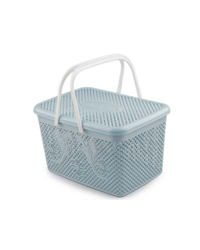 Plastový košík s víkem 20x35 cm - 1 ks | Mimib