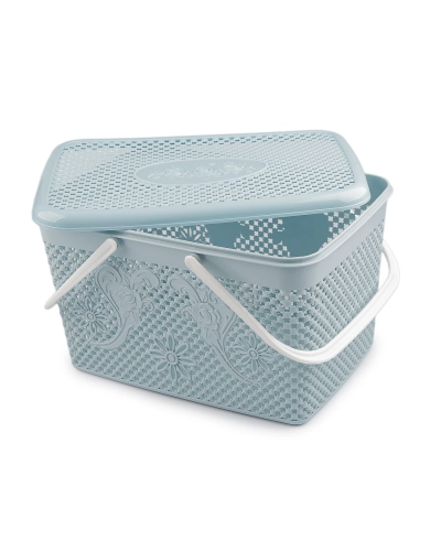 Plastový košík s víkem 20x35 cm - 1 ks | Mimib