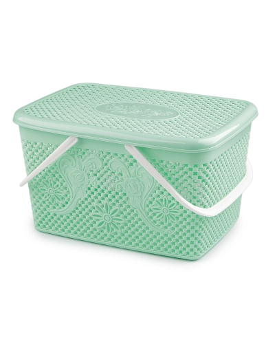 Plastový košík s víkem 20x35 cm - 1 ks | Mimib