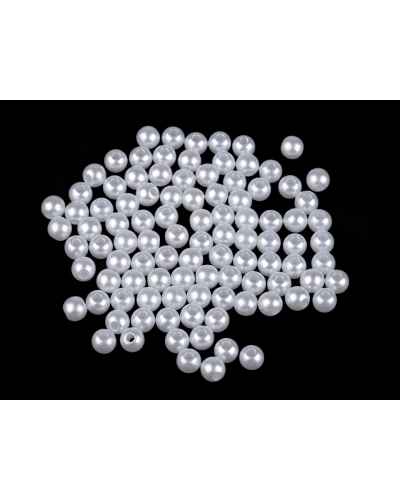 Plastové korálky Ø6, 8, 10, 12 mm dekorační - 30 g | Mimib