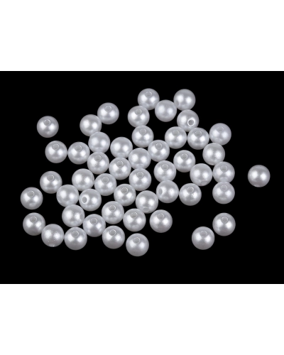 Plastové korálky Ø6, 8, 10, 12 mm dekorační - 30 g | Mimib