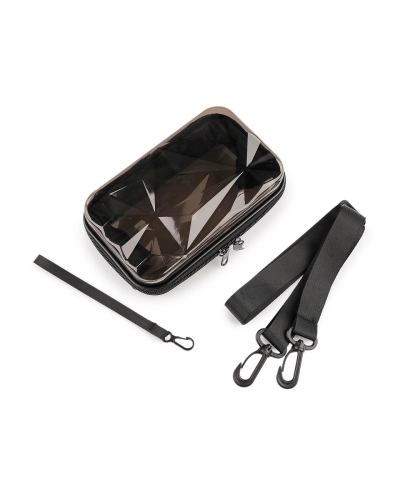 Transparentná škrupinová kabelka / puzdro crossbody 18x11 cm - 1 ks | Mimib