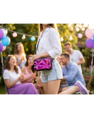 Transparentná škrupinová kabelka / puzdro crossbody 18x11 cm - 1 ks | Mimib