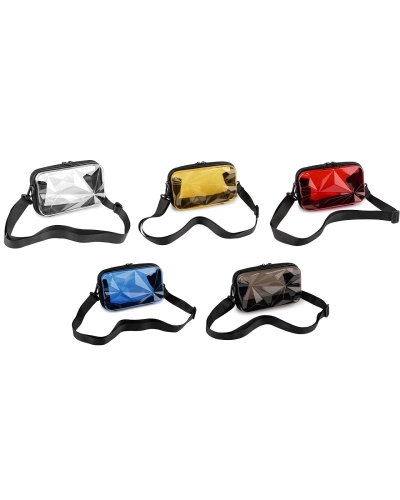 Transparentná škrupinová kabelka / puzdro crossbody 18x11 cm - 1 ks | Mimib