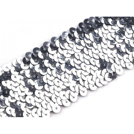 Flitrový prýmek šíře 45 mm elastický | Mimib