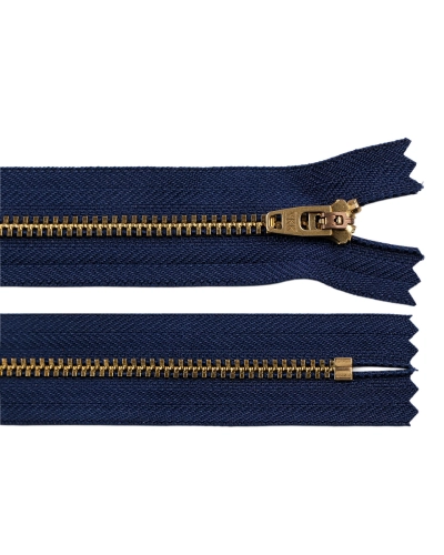 Kovový zips YKK No 4 dĺžka 18 cm (jeansový) - 1 ks | Mimib