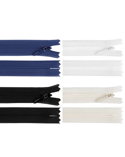Špirálový zips skrytý YKK No 3 dĺžka 50 cm dederon - 1 ks | Mimib