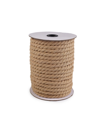 Bavlnená šnúra krútená Ø12 mm, návin 29 m, macrame - 29 m | Mimib