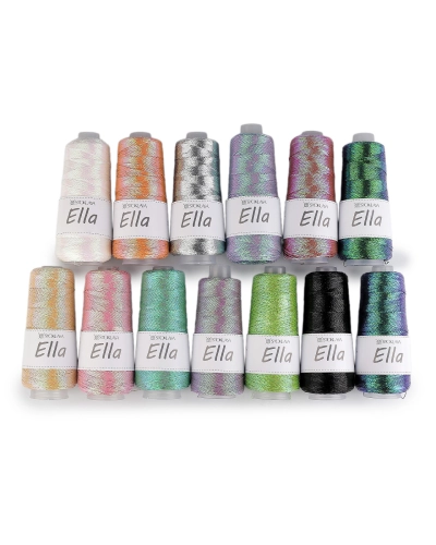 Pletacia priadza Ella metalická 200 g - 1 ks | Mimib