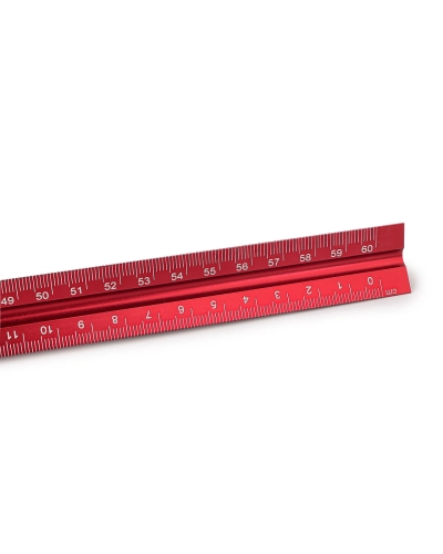 Trojhranné hliníkové pravítko dĺžka 60 cm - 1 ks | Mimib