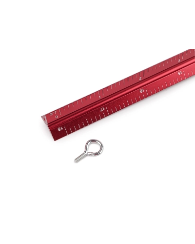 Trojhranné hliníkové pravítko dĺžka 60 cm - 1 ks | Mimib