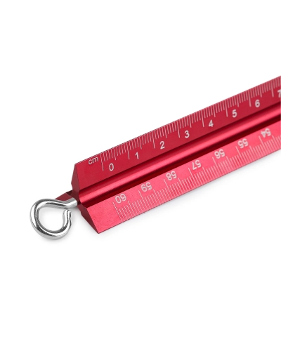 Trojhranné hliníkové pravítko dĺžka 60 cm - 1 ks | Mimib