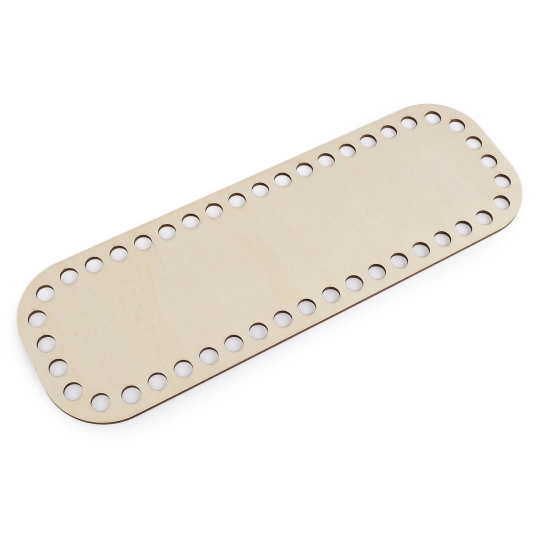 Drevené dno na háčkovanie / výrobu košíkov 10x30 cm - 1 ks | Mimib