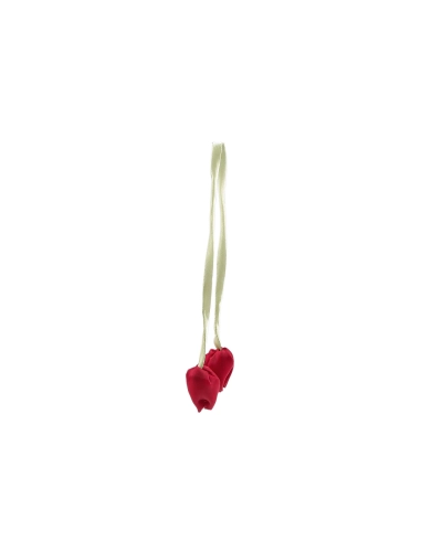 Stuha šitá saténová s tulipánmi - 10 ks | Mimib