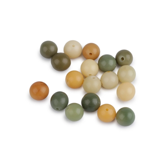 Plastové koráliky prírodný vzhľad Ø11, 12, 13 mm - 20 g | Mimib