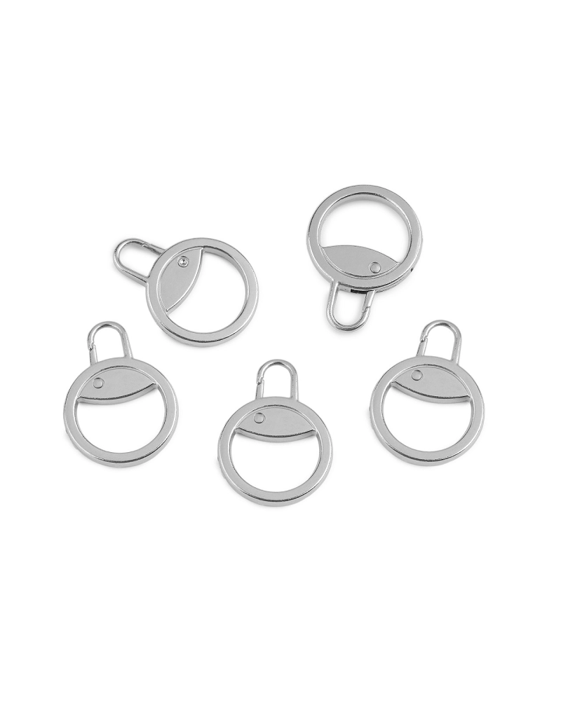 Kovová karabína / ťaháčik na zips - 1 ks | Mimib