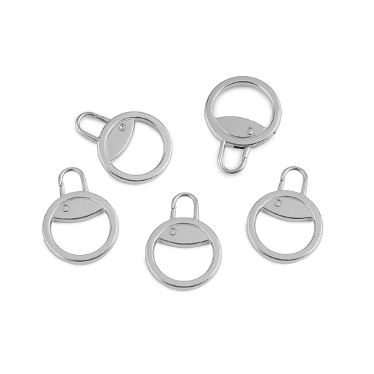 Kovová karabína / ťaháčik na zips - 1 ks | Mimib