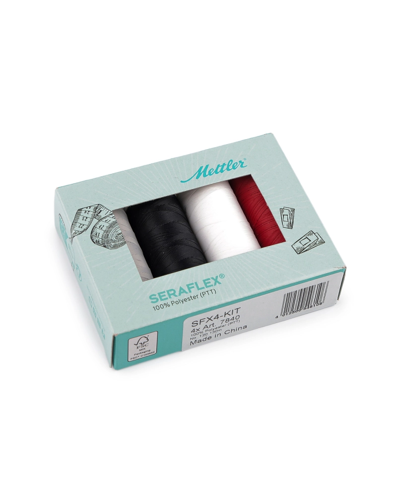 Súprava polyesterových elastických nití Seraflex 4x130 m - 1 sada | Mimib