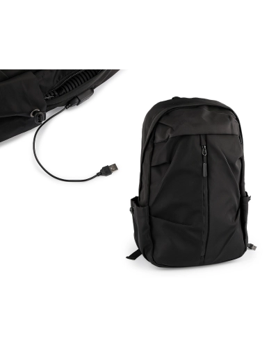Cestovný batoh s USB portom 32x45 cm - 1 ks | Mimib