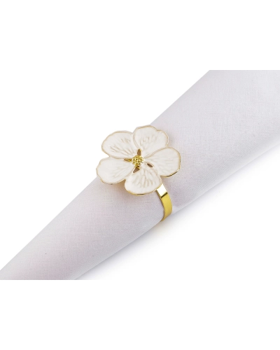 Kovový krúžok na obrúsok kvet - 1 ks | Mimib