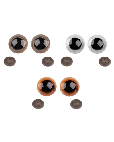 Oči s poistkou Ø10 mm 2. akosť - 10 sada | Mimib