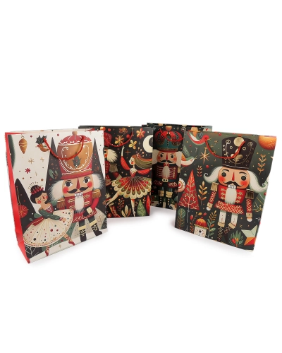 Vianočná darčeková taška luskáčik 31x40 cm - 1 ks | Mimib