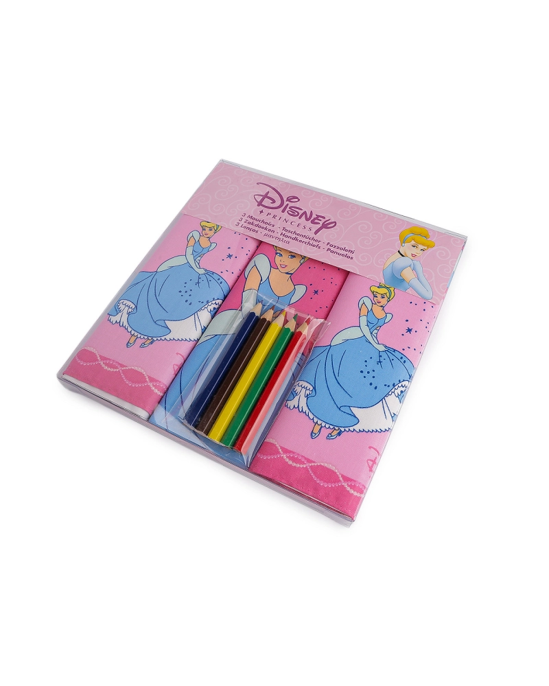 Detské vreckovky Disney s pastelkami - 1 sada | Mimib
