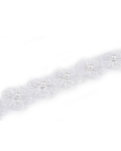 Prámik kvet s perlou na monofile šírka 23 mm - 9 m | Mimib