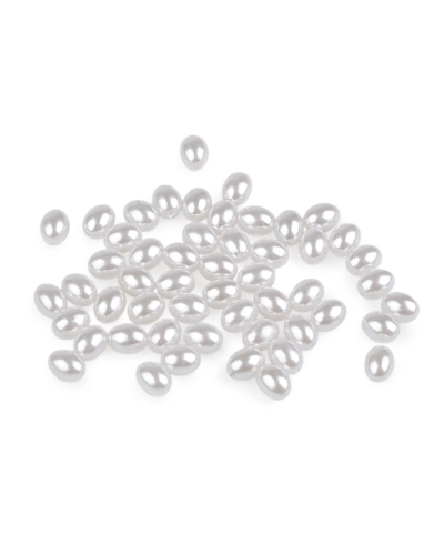 Plastové voskové koráliky / perly oliva 6x8 mm - 50 ks | Mimib