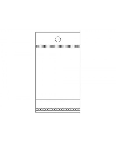 PP sáček s lepicí klopou a závěsem 5x10 cm | Mimib