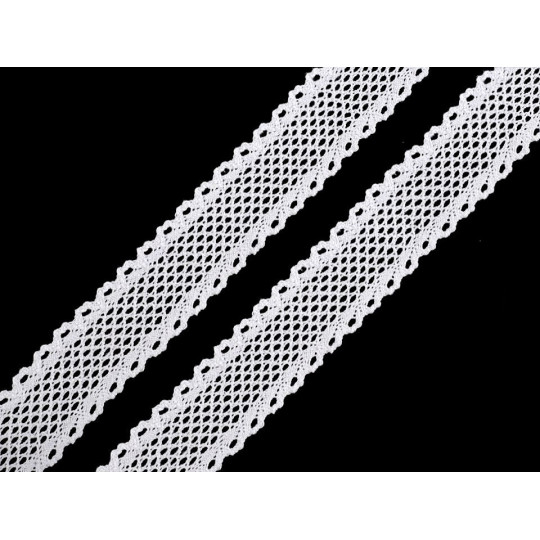 Krajka / vsadka paličkovaná šíře 34 mm | Mimib