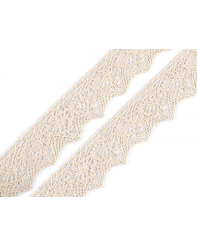 Krajka paličkovaná šíře 46 mm | Mimib